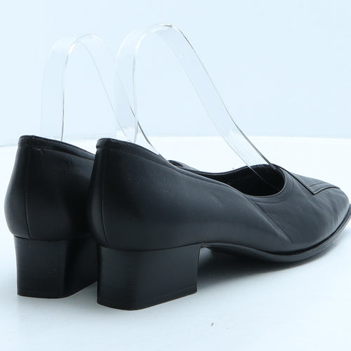 Van Dal Womens Black Leather Court Heel UK 5