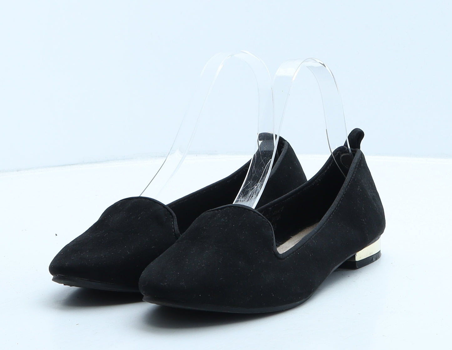 Primark Womens Black Suede Ballet Casual UK 4 37