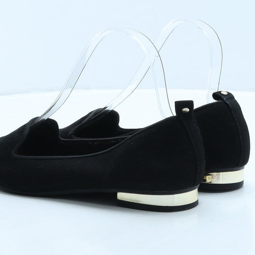 Primark Womens Black Suede Ballet Casual UK 4 37