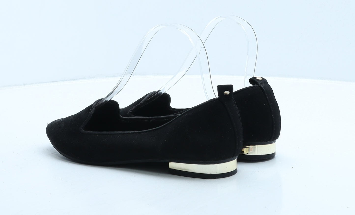 Primark Womens Black Suede Ballet Casual UK 4 37