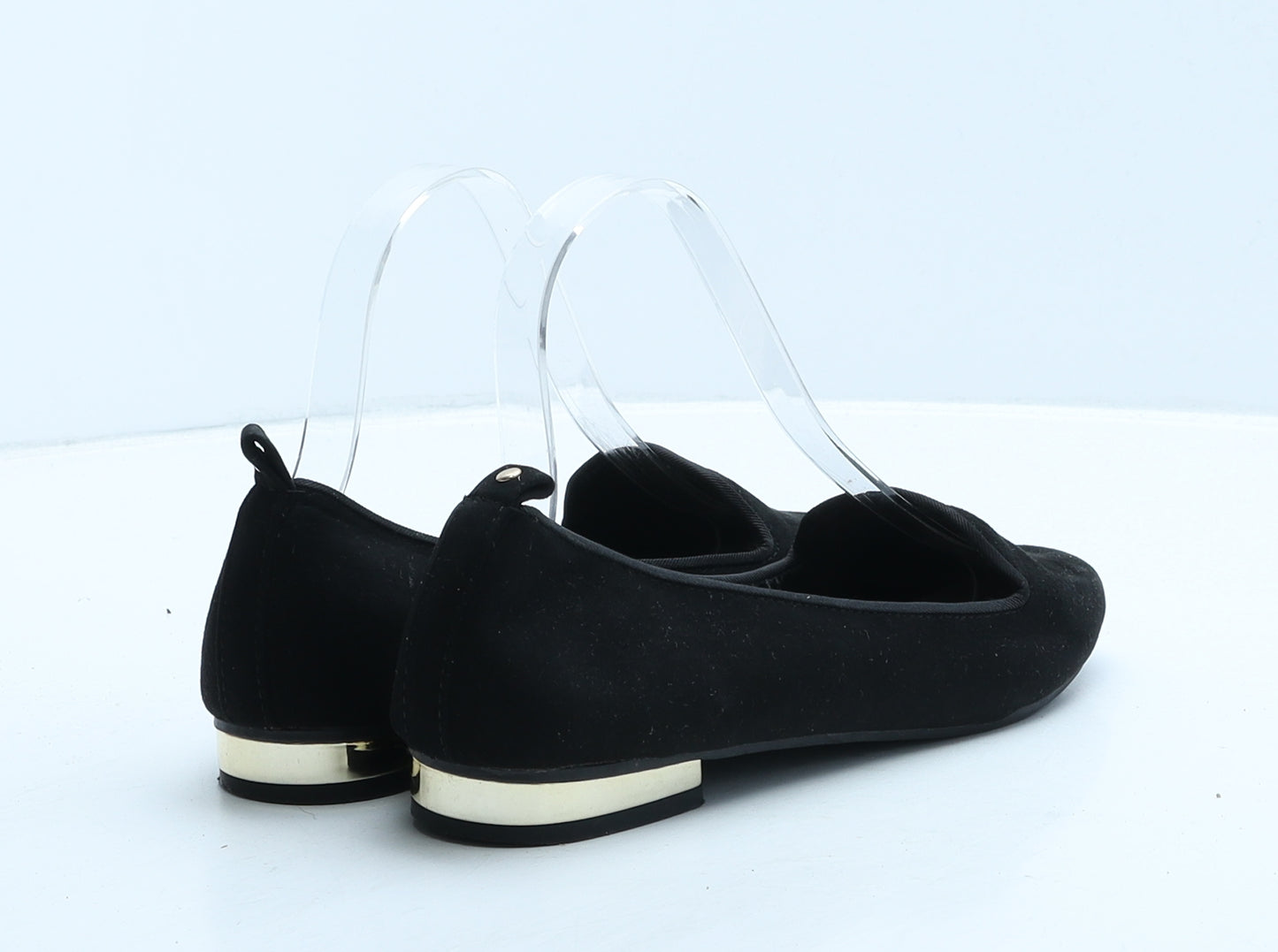 Primark Womens Black Suede Ballet Casual UK 4 37