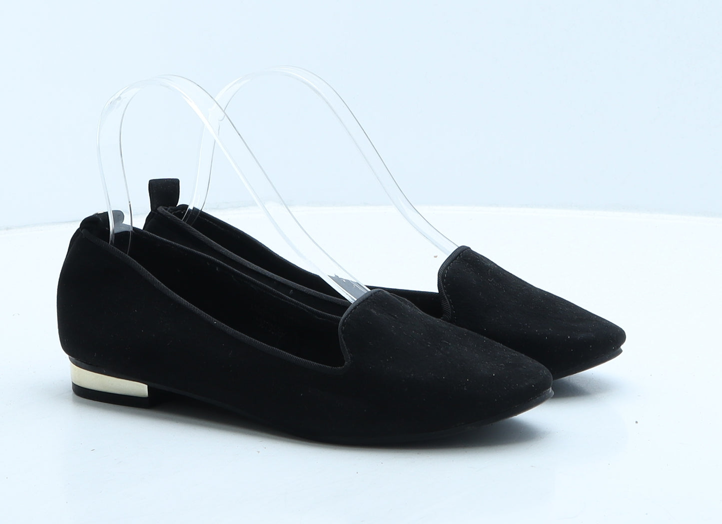 Primark Womens Black Suede Ballet Casual UK 4 37