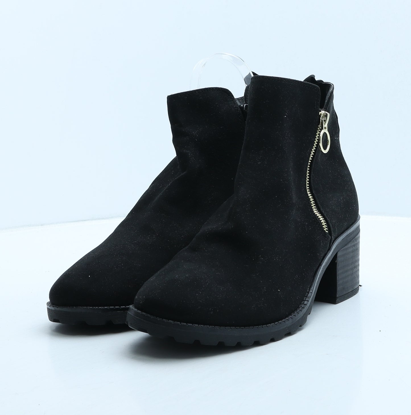 George Womens Black Suede Bootie Boot UK 9