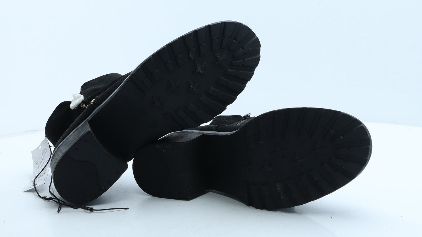 George Womens Black Suede Bootie Boot UK 9