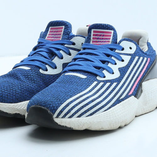 Beck & Hersey Womens Blue Geometric Fabric Trainer UK 5 38