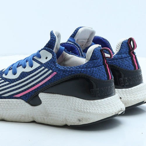 Beck & Hersey Womens Blue Geometric Fabric Trainer UK 5 38