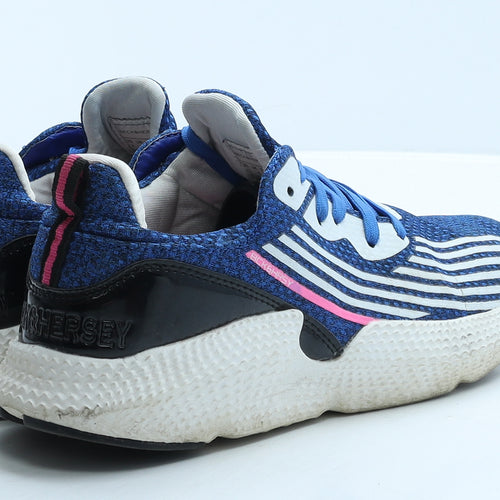 Beck & Hersey Womens Blue Geometric Fabric Trainer UK 5 38