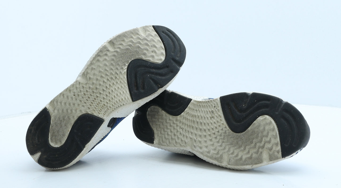 Beck & Hersey Womens Blue Geometric Fabric Trainer UK 5 38