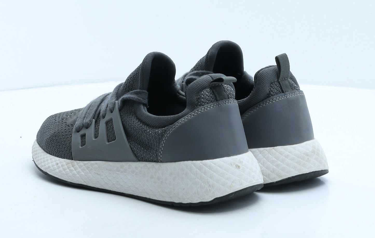 Preworn Womens Grey Geometric Fabric Trainer UK 5