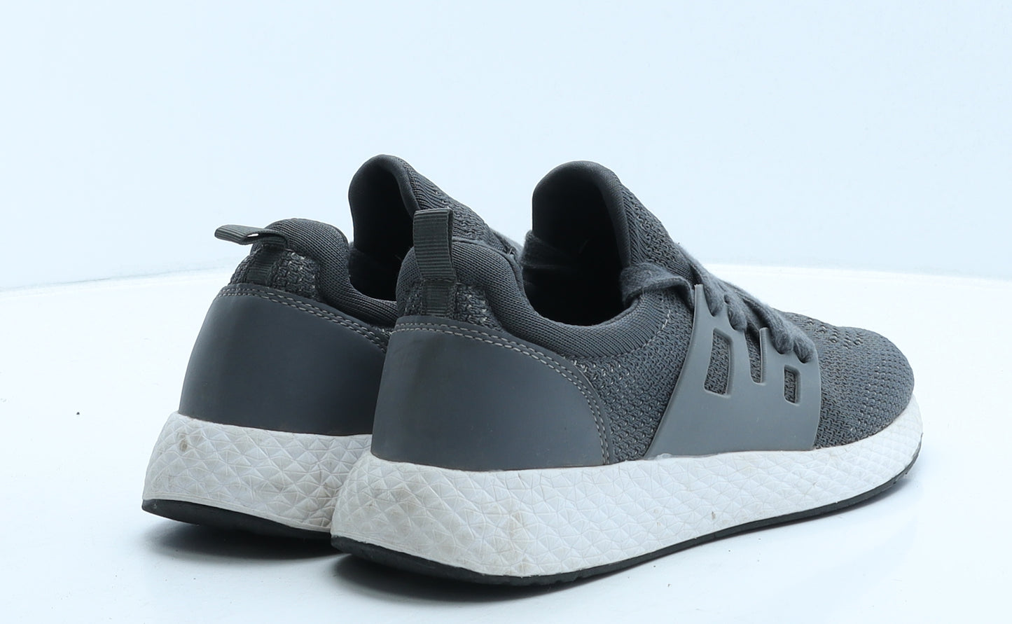 Preworn Womens Grey Geometric Fabric Trainer UK 5