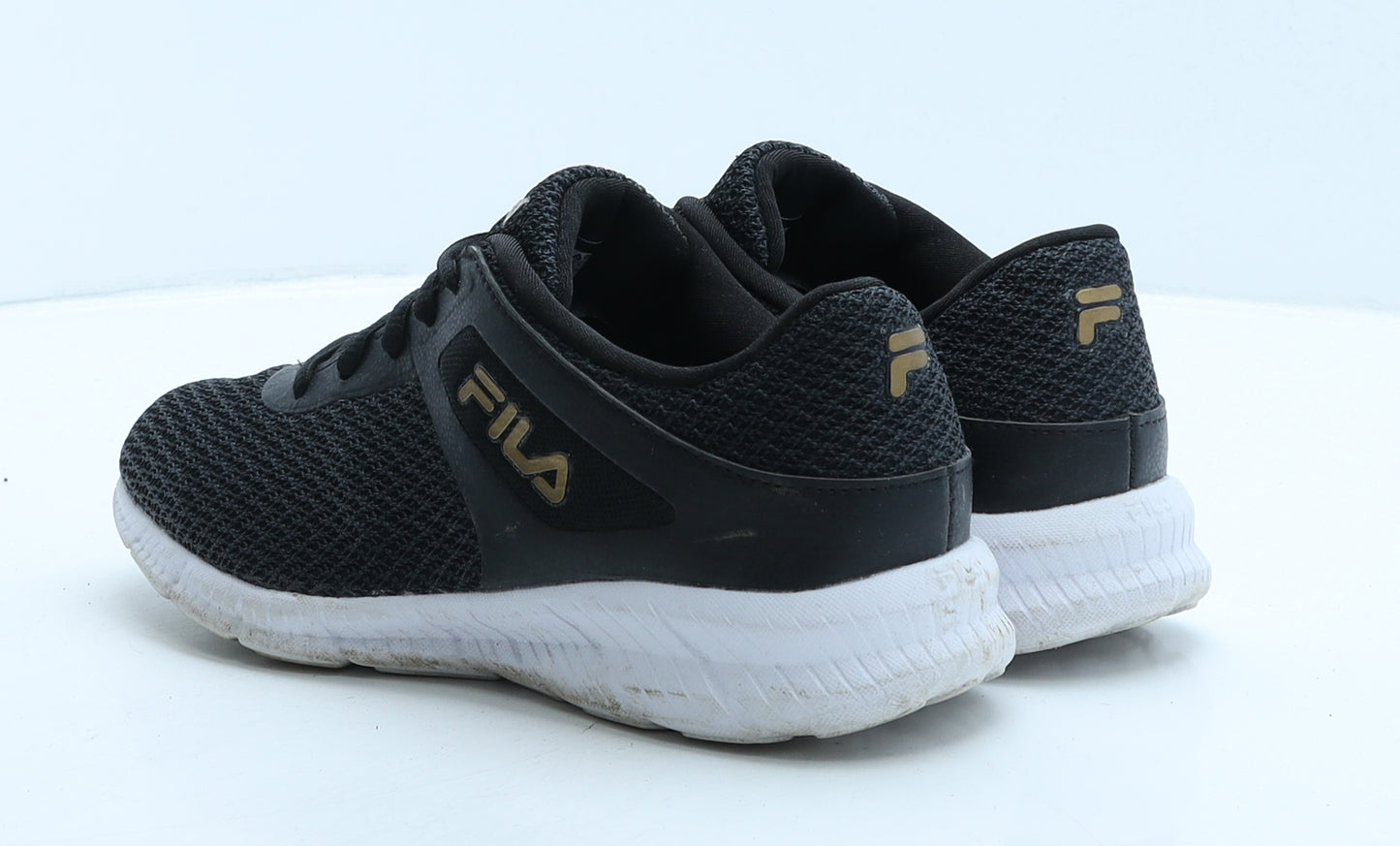 FILA Womens Black Fabric Trainer UK 5 38.5