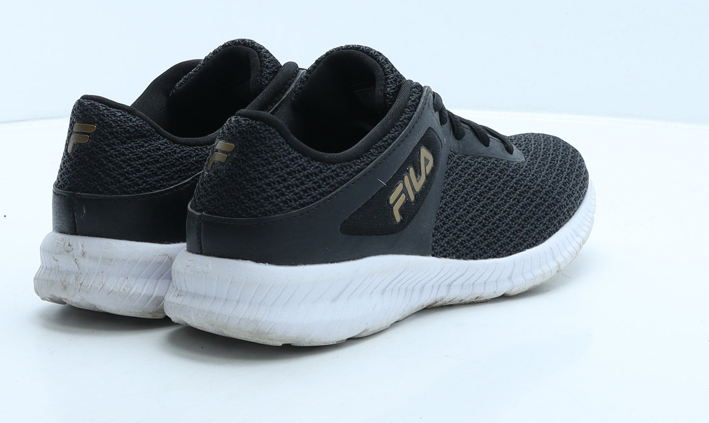 FILA Womens Black Fabric Trainer UK 5 38.5