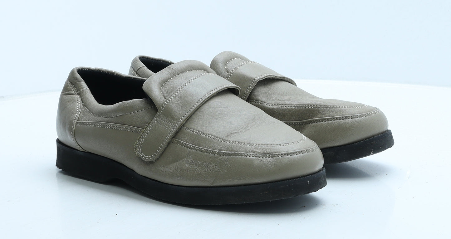 Chums Mens Beige Leather Loafer Casual UK 8