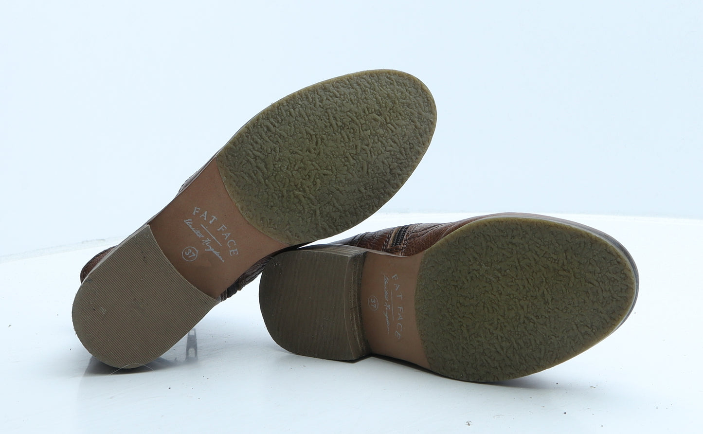 Fat Face Womens Brown Leather Bootie Boot UK 4 37