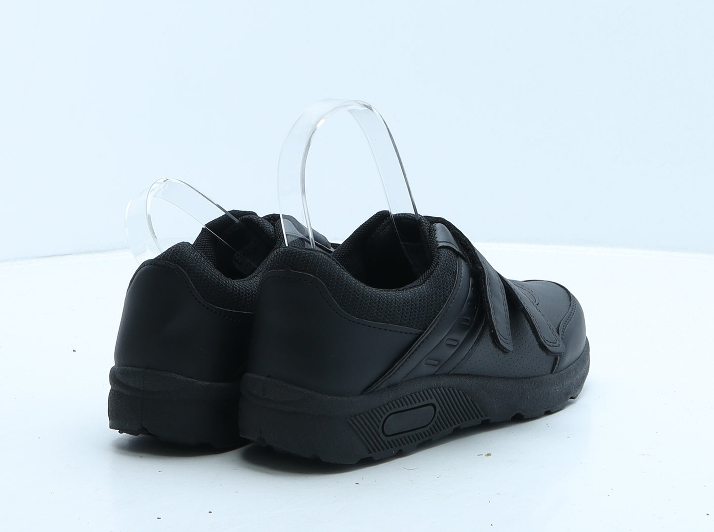 GXL Boys Black Leather Trainer UK 13