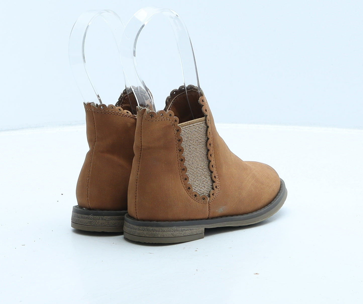 F&F Girls Brown Leather Chelsea Boot UK 6 23