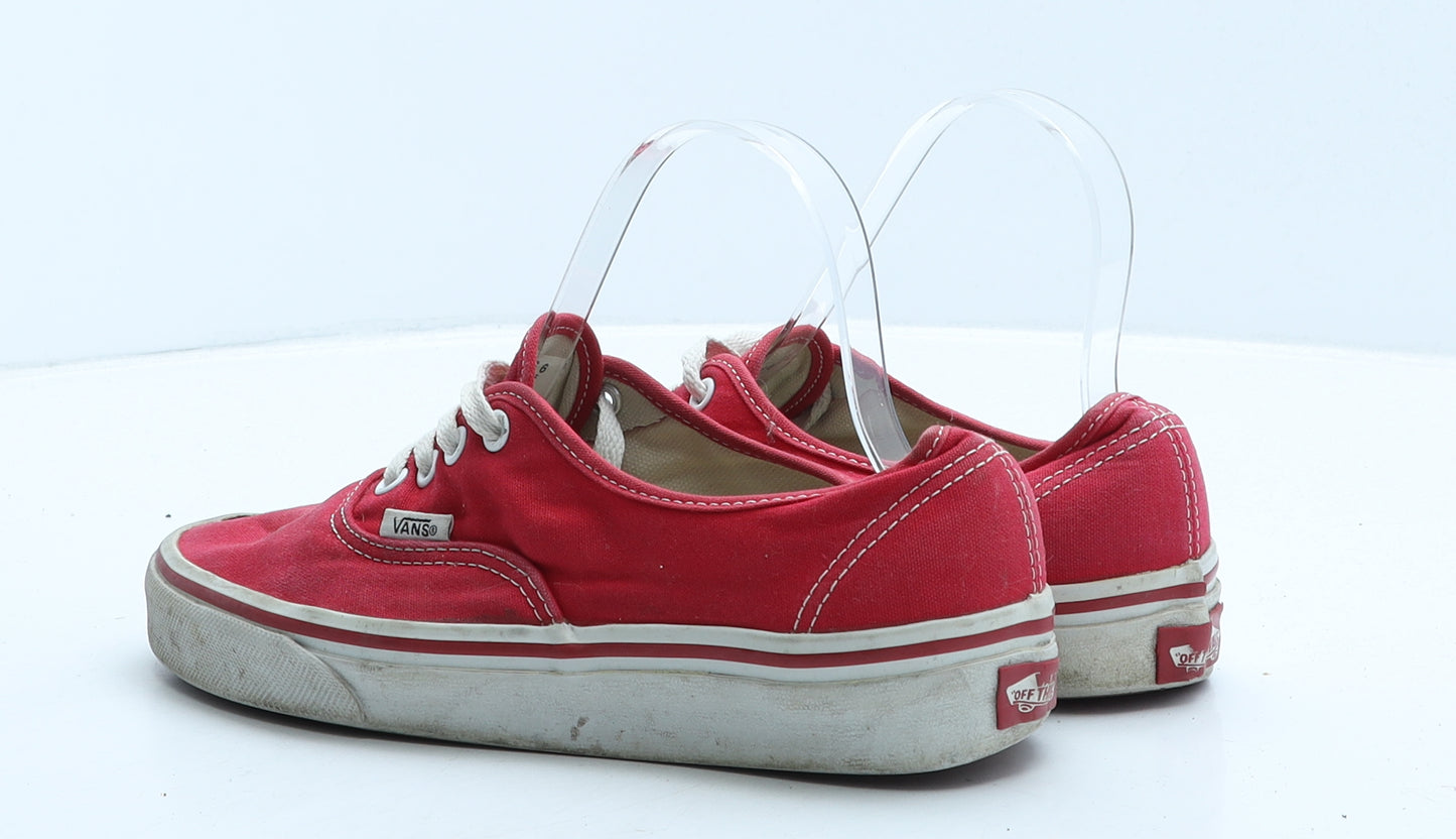 VANS Womens Pink Fabric Trainer UK 5.5 38.5