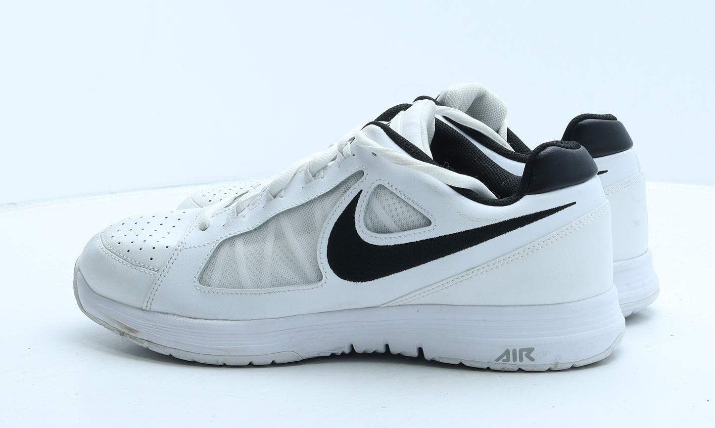 Nike Mens White Geometric Leather Trainer UK 10 45