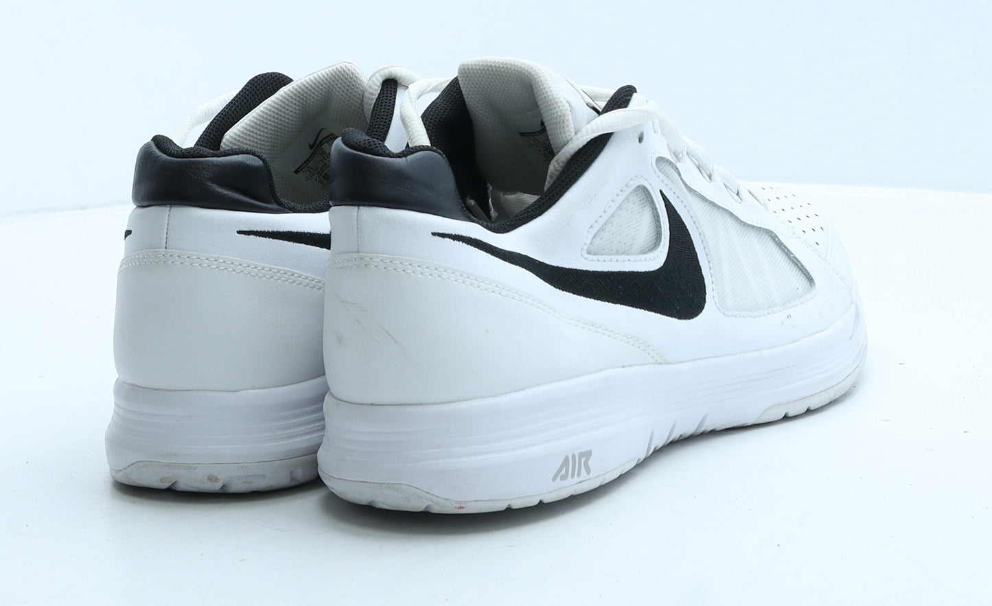 Nike Mens White Geometric Leather Trainer UK 10 45