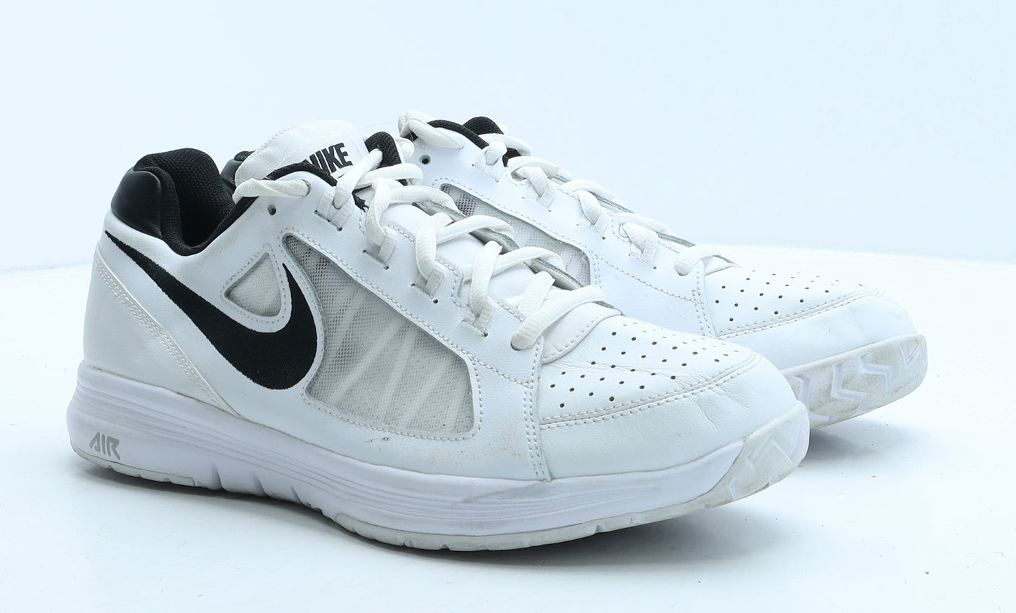Nike Mens White Geometric Leather Trainer UK 10 45