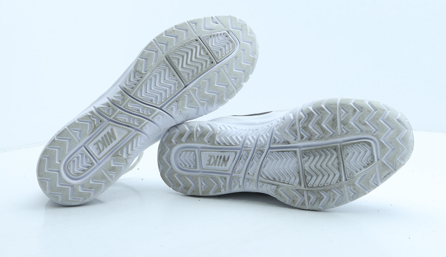 Nike Mens White Geometric Leather Trainer UK 10 45