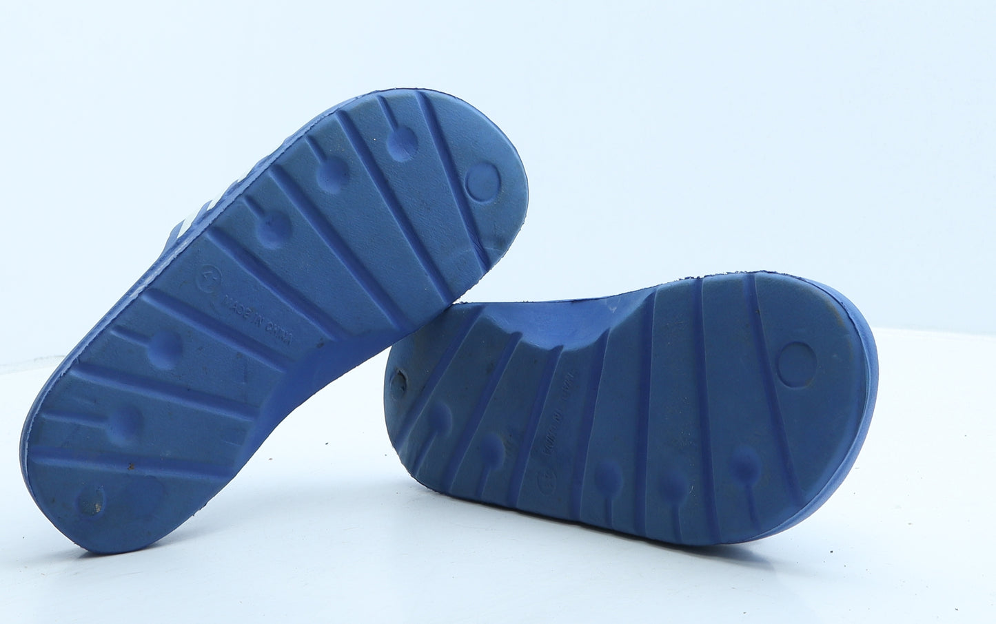 Sunway Mens Blue Striped Rubber Slider Casual UK 7 41