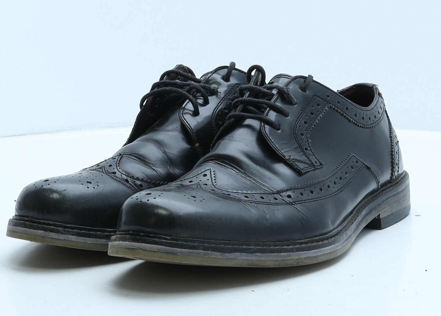 Ted Baker Mens Black Leather Brogue Dress UK 9 43