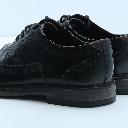 Ted Baker Mens Black Leather Brogue Dress UK 9 43