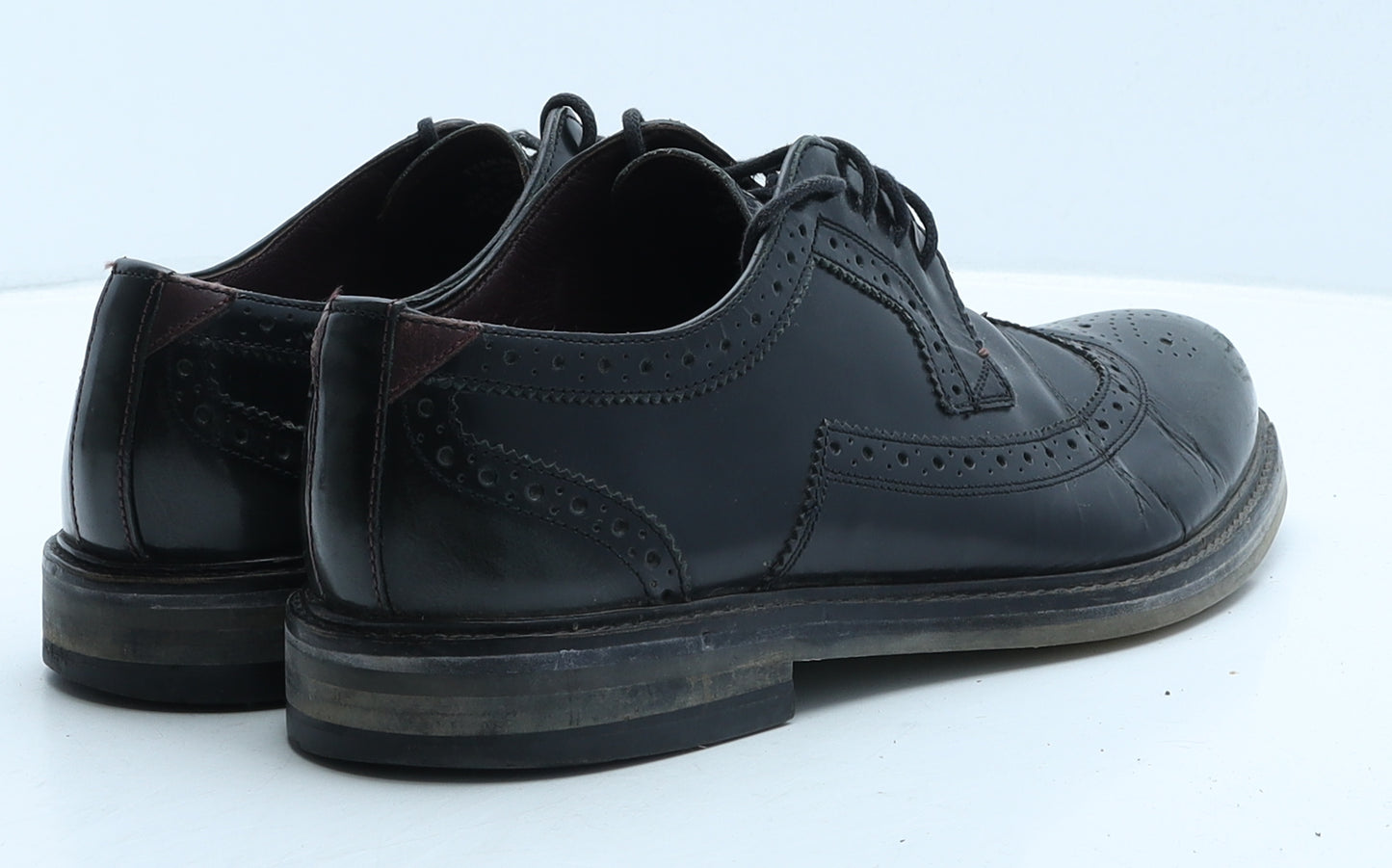 Ted Baker Mens Black Leather Brogue Dress UK 9 43