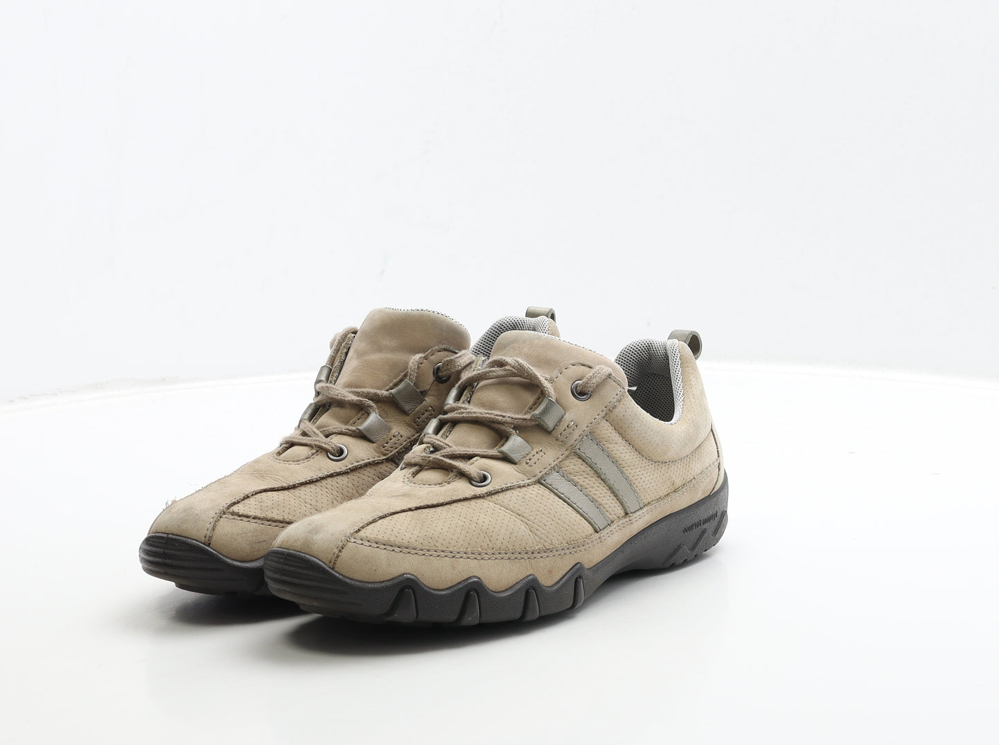 Hotter Womens Brown Leather Trainer UK 4