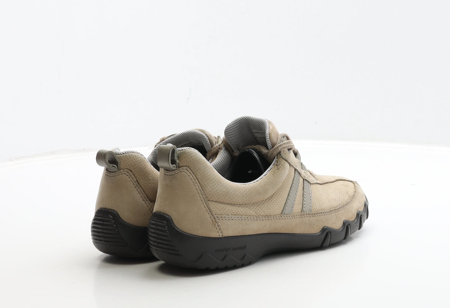 Hotter Womens Brown Leather Trainer UK 4