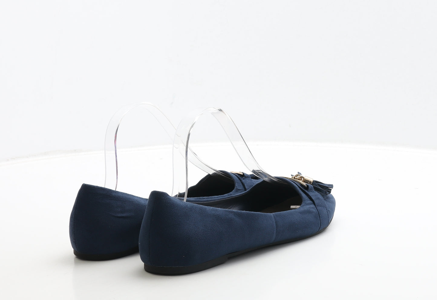 Atmosphere Womens Blue Suede Flat UK 7 40