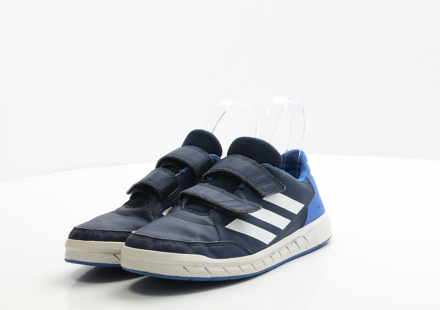 adidas Boys Blue Polyester Trainer UK 4 36.5