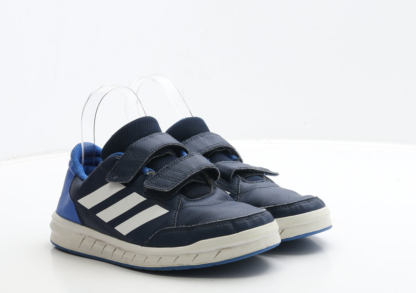 adidas Boys Blue Polyester Trainer UK 4 36.5