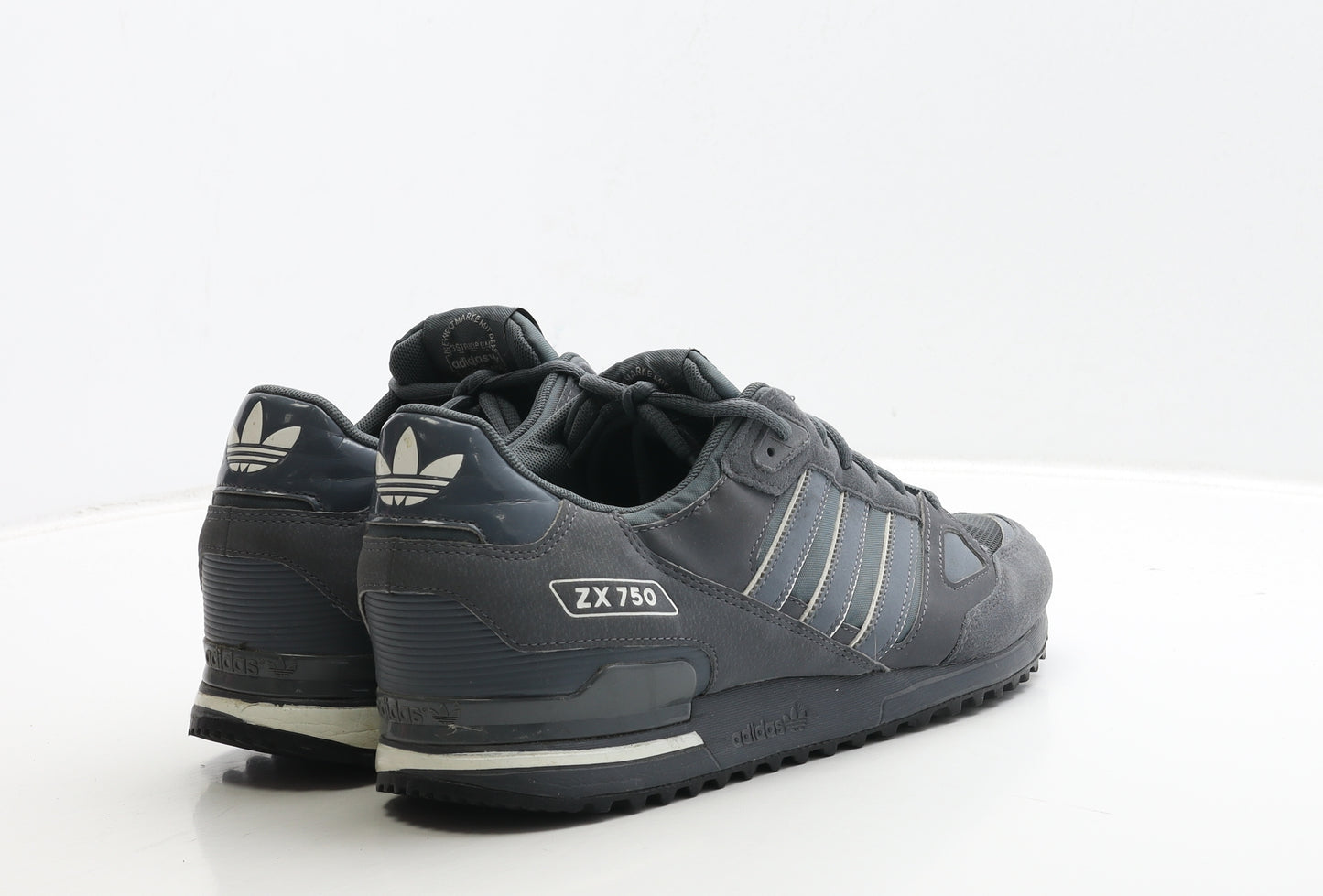 adidas Mens Grey Polyester Trainer UK 11 46 - ZX 750