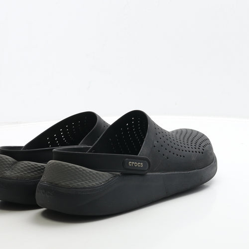 Crocs Mens Black Rubber Slip On Sandal UK 8 US 9
