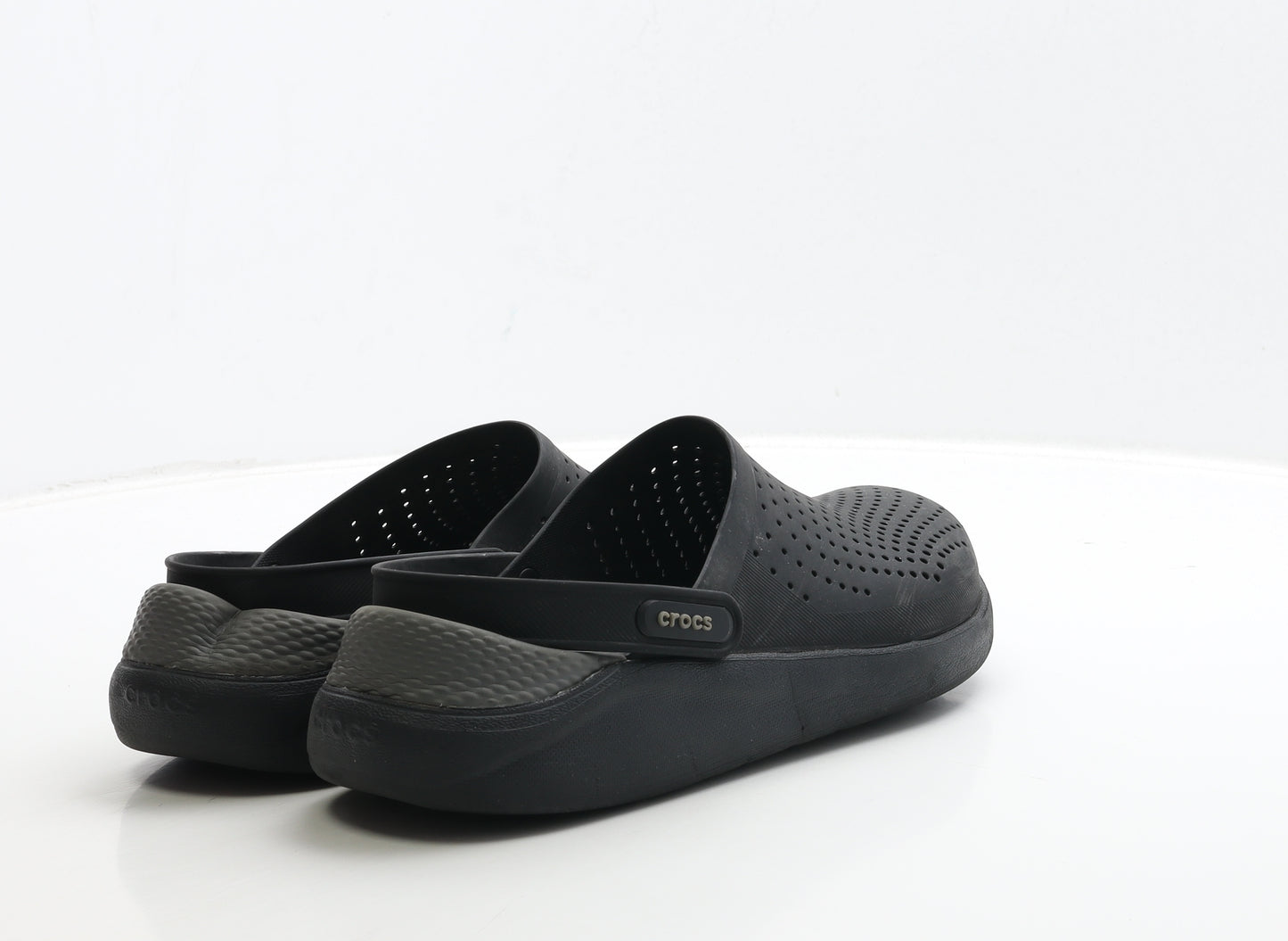 Crocs Mens Black Rubber Slip On Sandal UK 8 US 9