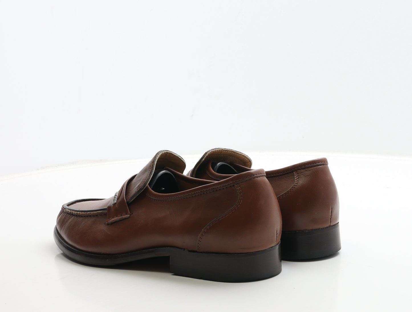 Samuel Windsor Mens Brown Leather Loafer Casual UK 7.5