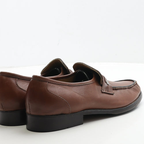 Samuel Windsor Mens Brown Leather Loafer Casual UK 7.5