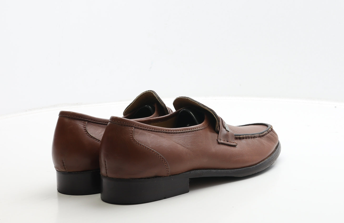 Samuel Windsor Mens Brown Leather Loafer Casual UK 7.5
