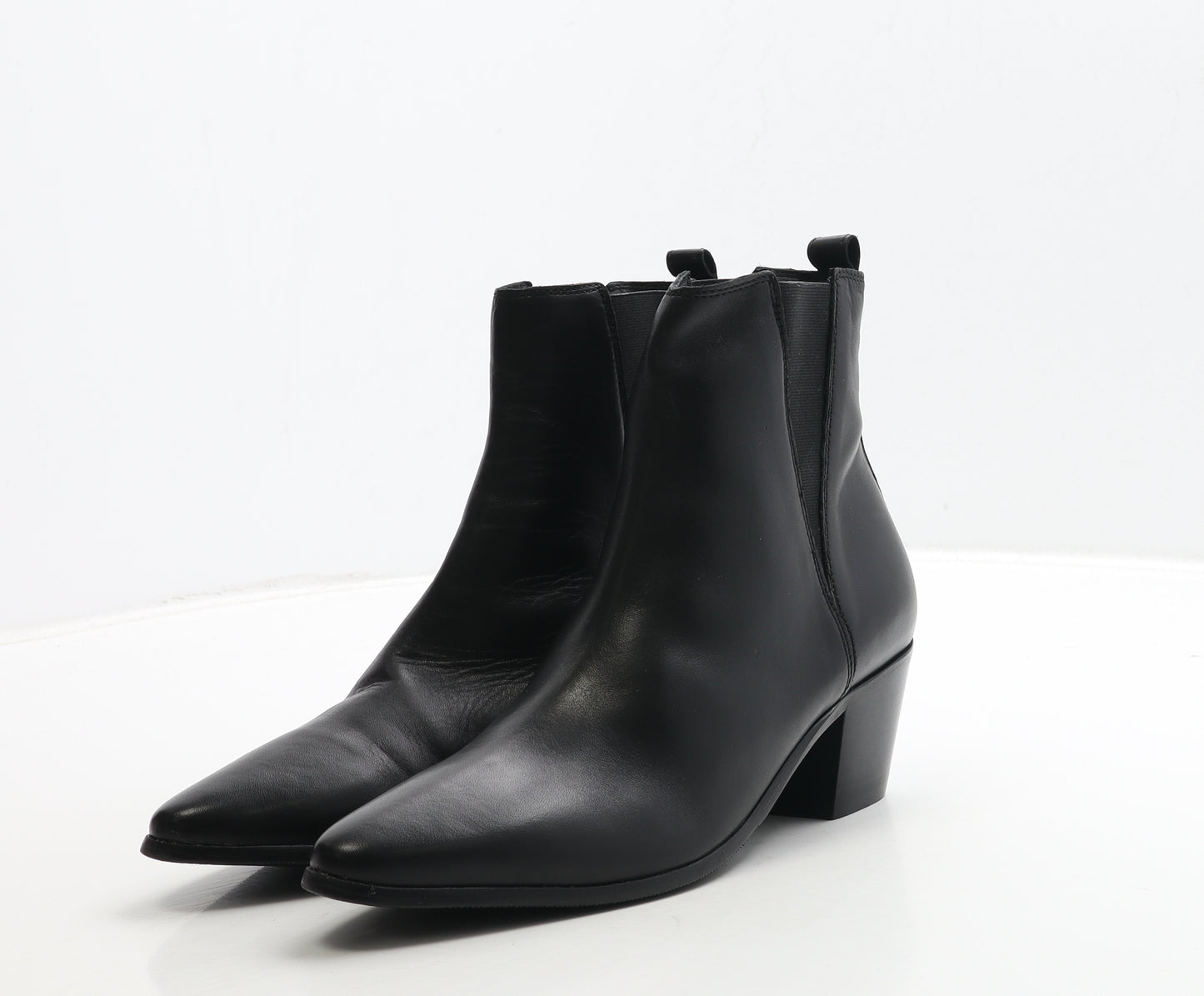 Cara Womens Black Leather Chelsea Boot UK 6 39