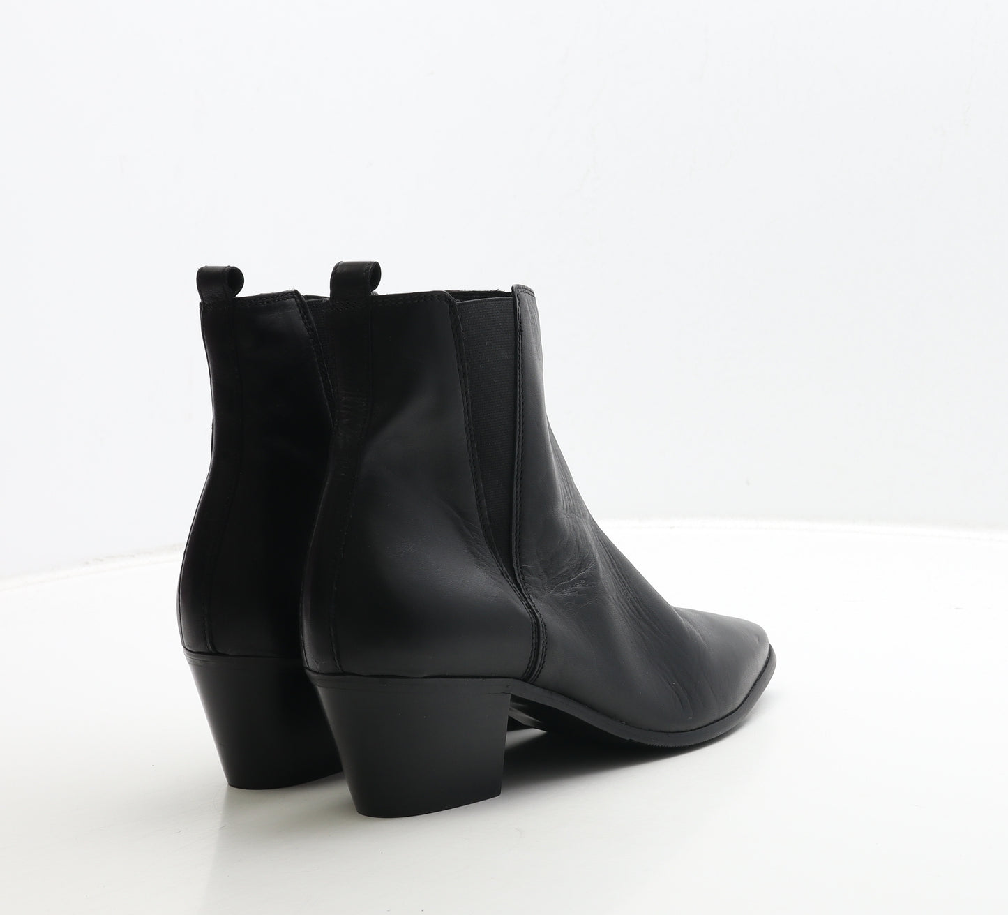 Cara Womens Black Leather Chelsea Boot UK 6 39