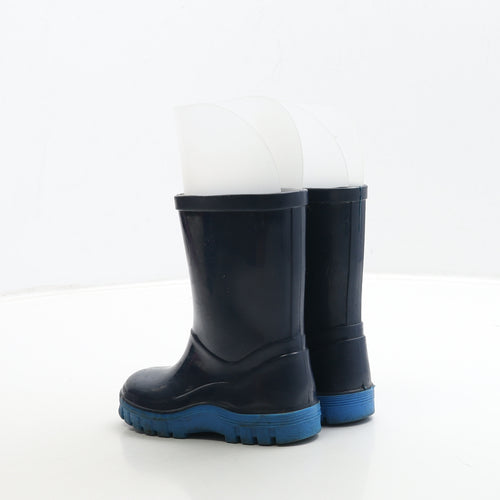 Preworn Boys Blue Rubber Wellies Boot UK 5