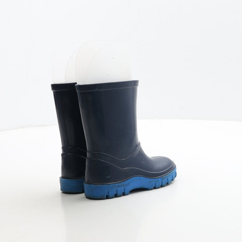Preworn Boys Blue Rubber Wellies Boot UK 5