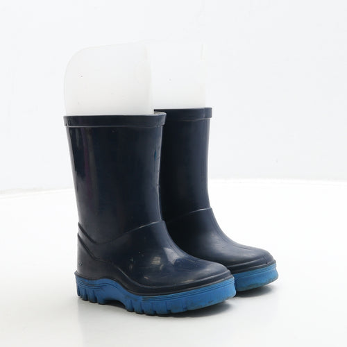 Preworn Boys Blue Rubber Wellies Boot UK 5