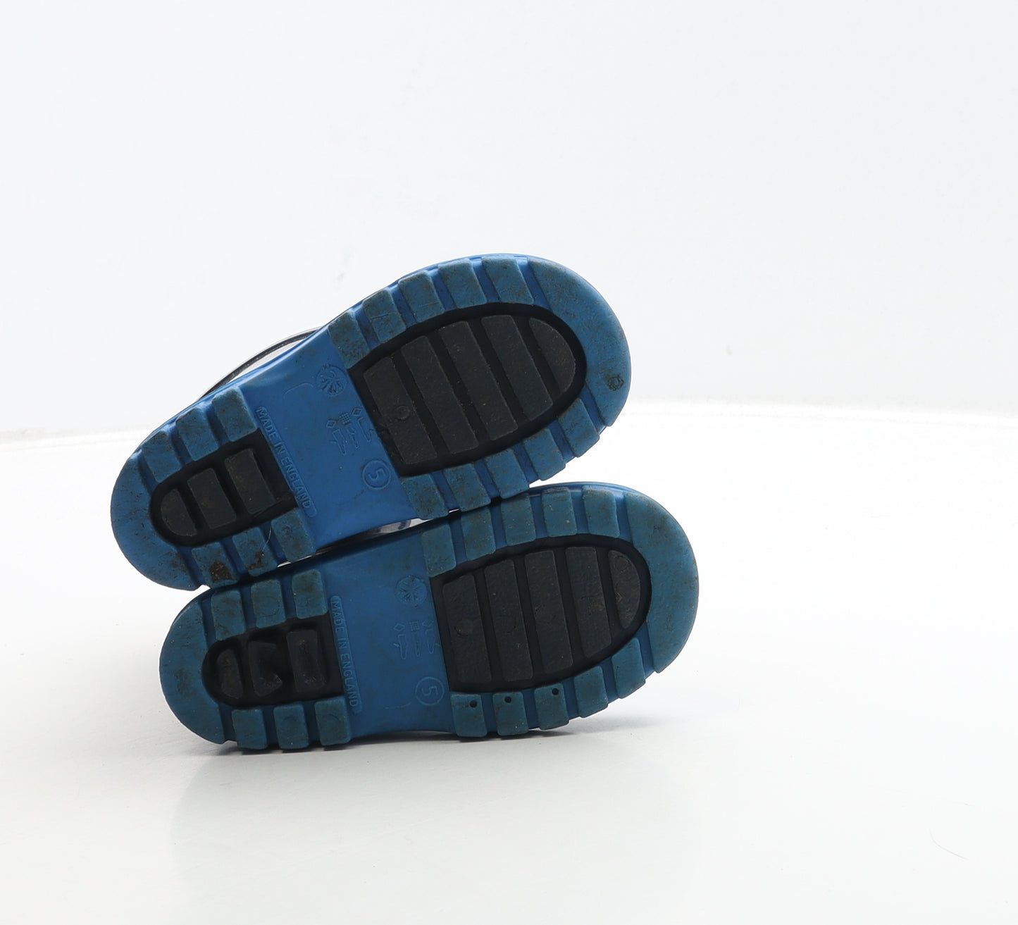 Preworn Boys Blue Rubber Wellies Boot UK 5