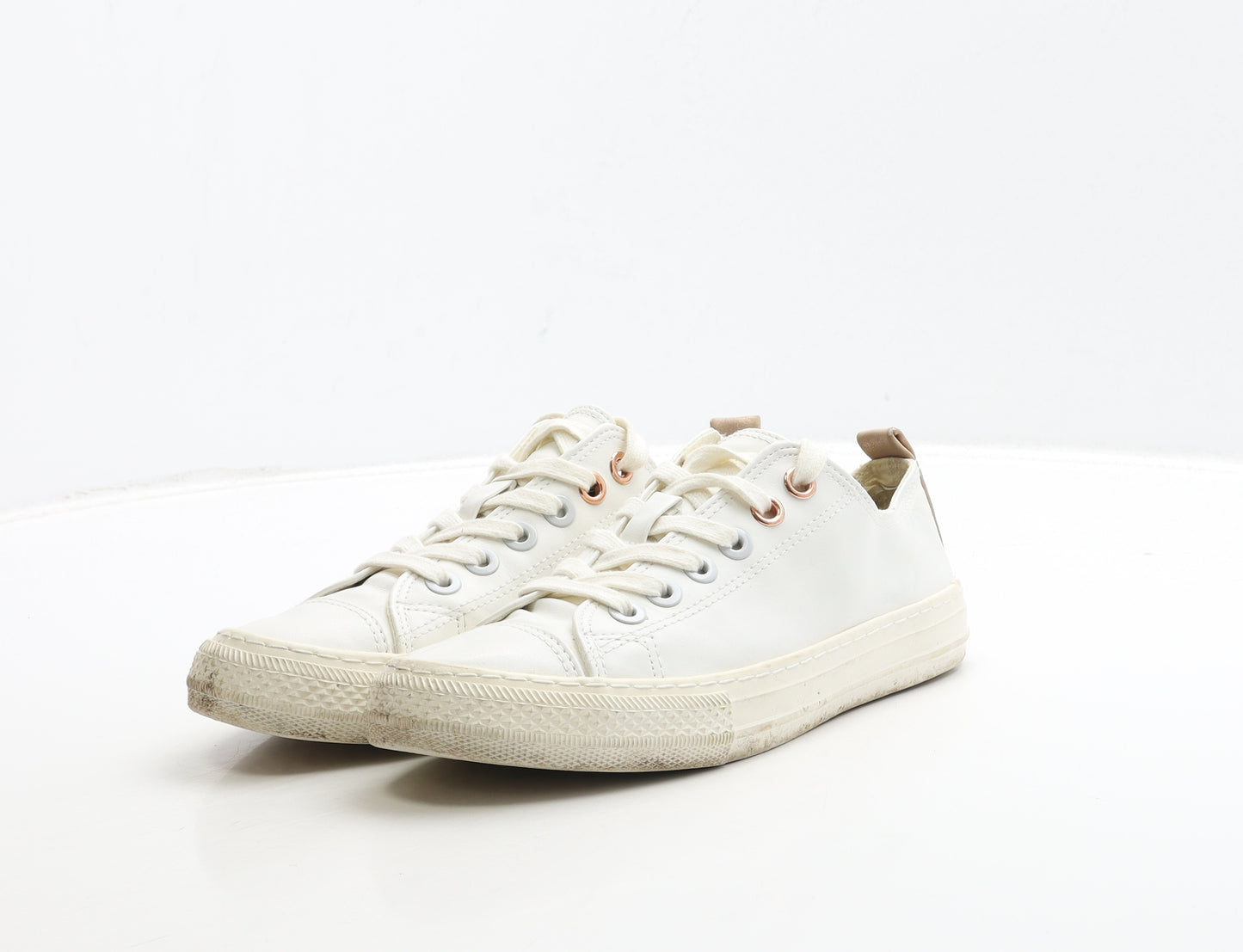 NEXT Womens White Polyester Trainer UK 4 37
