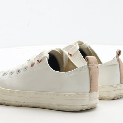 NEXT Womens White Polyester Trainer UK 4 37