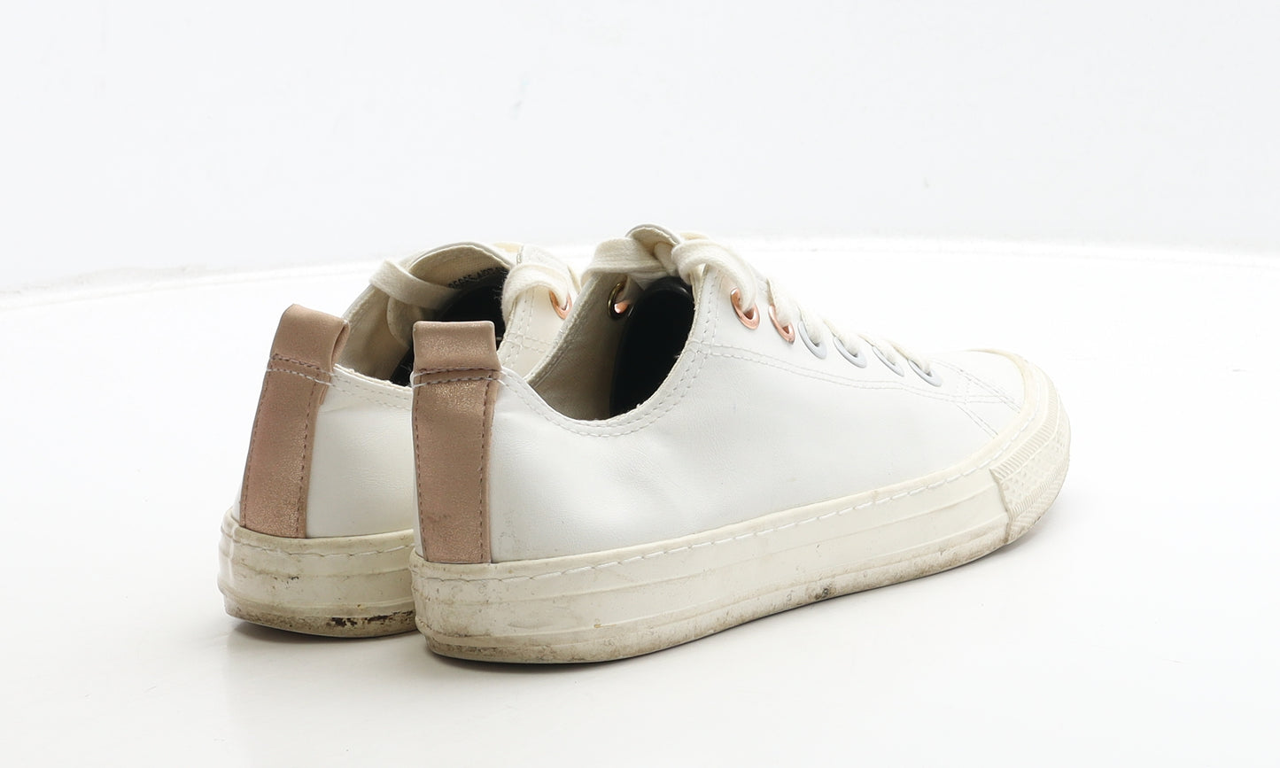 NEXT Womens White Polyester Trainer UK 4 37
