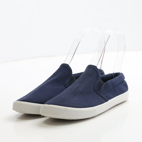 Primark Boys Beige Fabric Slip On Casual UK 11 29